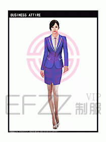 女秋冬職業裝設計圖924