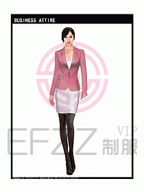 女秋冬職業裝設計圖940