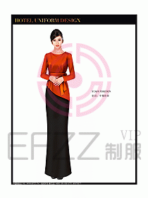 西餐咨客制服設(shè)計圖341