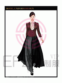 西餐咨客制服設計圖336
