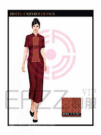 桑拿spa按摩技師制服設(shè)計圖794
