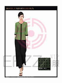 桑拿spa按摩技師制服設計圖797