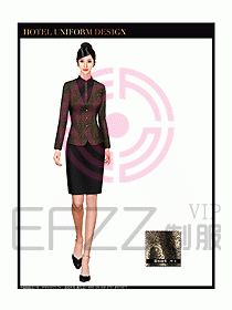 酒店前臺服務(wù)員制服設(shè)計(jì)圖613