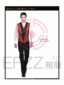 酒店西餐服務員制服設計圖815