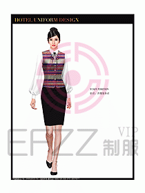 酒店西餐服務員制服設計圖826