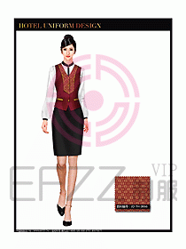 酒店西餐服務員制服設計圖831