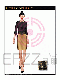 酒店西餐服務員制服設計圖834