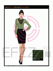 酒店西餐服務(wù)員制服設(shè)計(jì)圖842